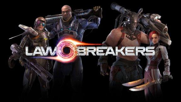 Image of Lawbreakers old logo and character design