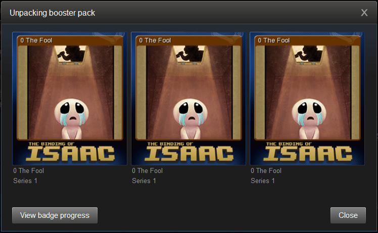 oxen steam trading cards