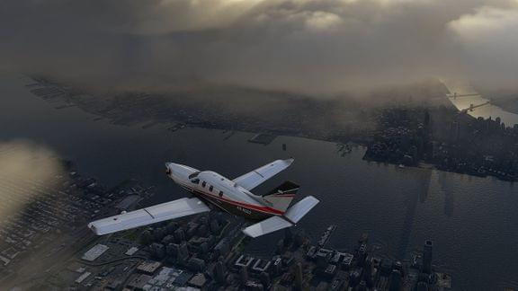 Screenshot of Microsoft Flight Simulator