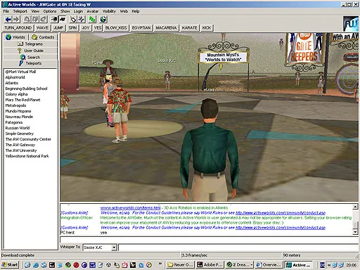 Screenshot of Active Worlds